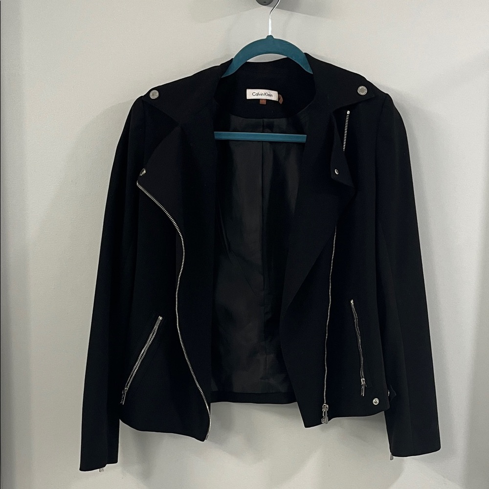 Calvin Klein Women's Black Leather Jacket